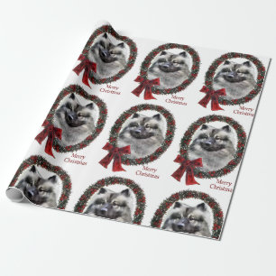 Keeshond-Weihnachten Geschenkpapier