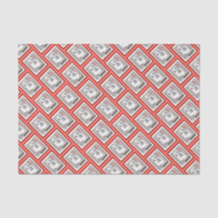 Keeshond Weihnachtsfenster Malerei Hund Kunst Seidenpapier