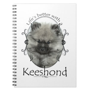 Keeshond-Welpen-Notizbuch Notizblock