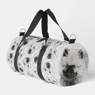 Keeshond Zeichnend Schlüssel Welpe Niedlich Origin Duffle Bag