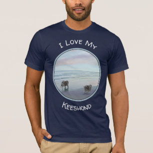 Keeshonds am Meer T-Shirt