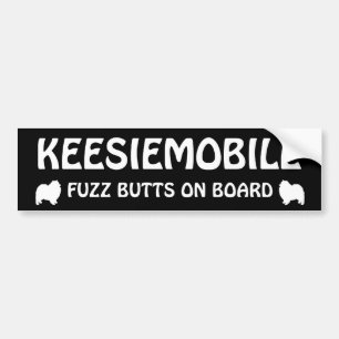 Keesiemobile Fäserchen-Hintern an Bord des Autoaufkleber