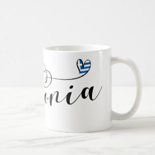 Kefalonia Heart Flag, Cephalonia, griechische Inse Kaffeetasse