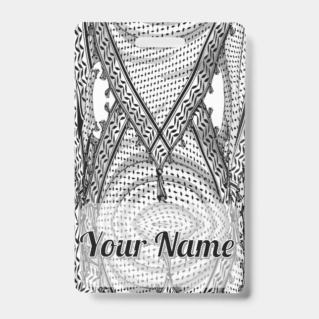 Keffiyeh palästinensischer Scarf Traditionelles Ge Ausweis (Vorderseite)