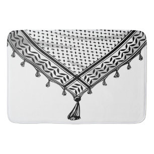 Keffiyeh palästinensischer Scarf Traditionelles Ge Badematte