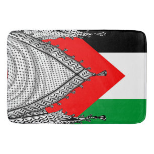 Keffiyeh palästinensischer Scarf Traditionelles Ge Badematte