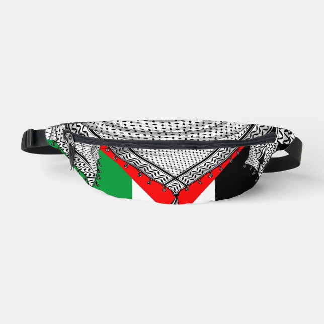 Keffiyeh palästinensischer Scarf Traditionelles Ge Bauchtasche (Vorderseite)