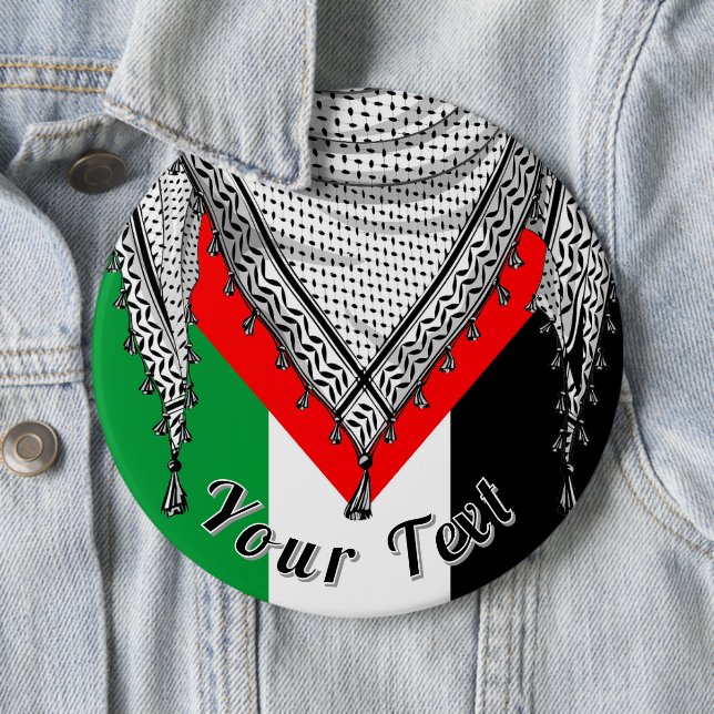 Keffiyeh palästinensischer Scarf Traditionelles Ge Button (Beispiel)