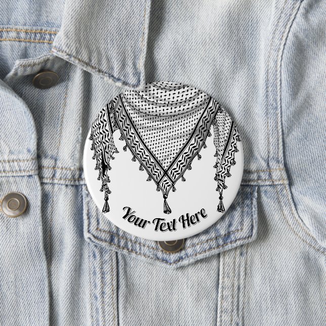 Keffiyeh palästinensischer Scarf Traditionelles Ge Button (Beispiel)