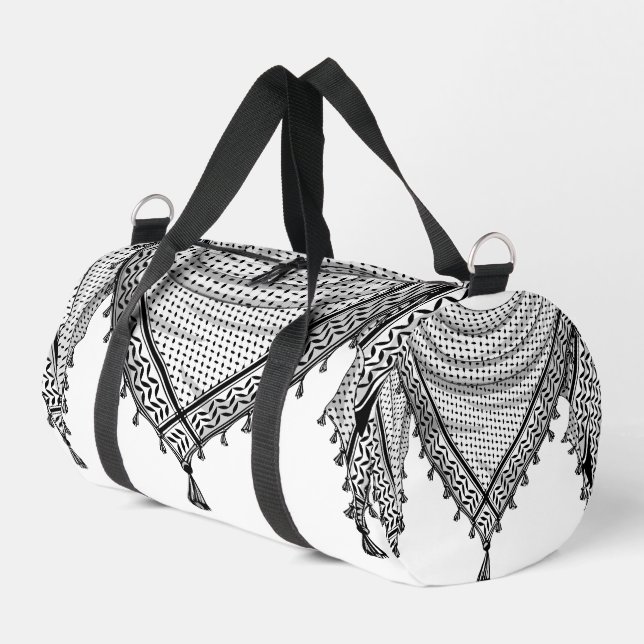 Keffiyeh palästinensischer Scarf Traditionelles Ge Duffle Bag (Linke Seite)