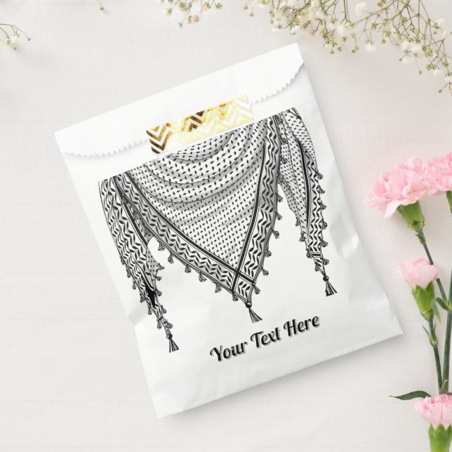 Keffiyeh palästinensischer Scarf Traditionelles Ge Geschenktütchen (Versiegelt)