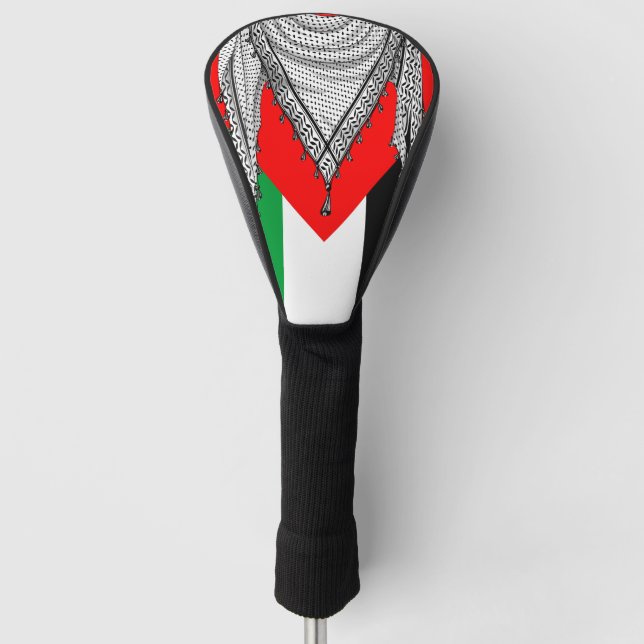 Keffiyeh palästinensischer Scarf Traditionelles Ge Golf Headcover (Vorderseite)