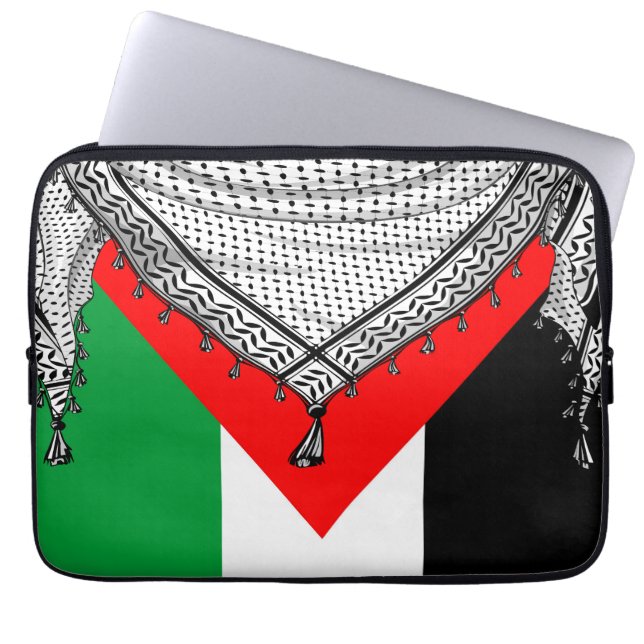 Keffiyeh palästinensischer Scarf Traditionelles Ge Laptopschutzhülle (Vorderseite)