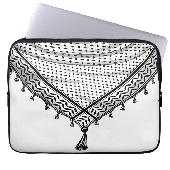 Keffiyeh palästinensischer Scarf Traditionelles Ge Laptopschutzhülle (Vorderseite)
