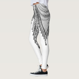 Keffiyeh palästinensischer Scarf Traditionelles Ge Leggings