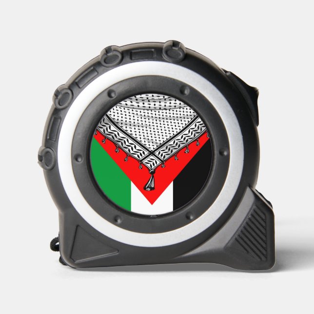 Keffiyeh palästinensischer Scarf Traditionelles Ge Maßband (Vorderseite)