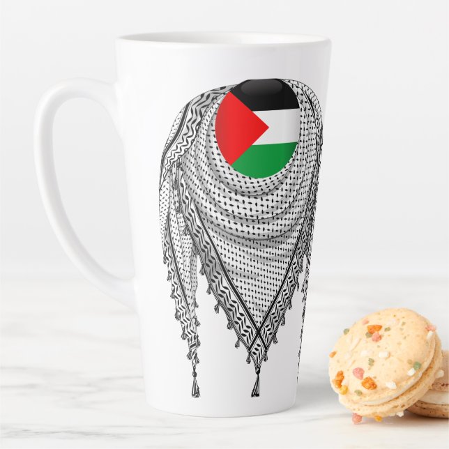 Keffiyeh palästinensischer Scarf Traditionelles Ge Milchtasse (Beispiel)