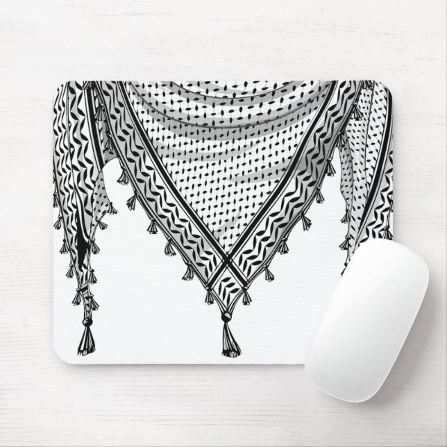 Keffiyeh palästinensischer Scarf Traditionelles Ge Mousepad (Mit Mouse)