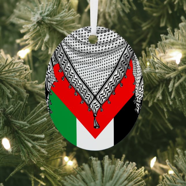Keffiyeh palästinensischer Scarf Traditionelles Ge Ornament Aus Metall (InSitu)