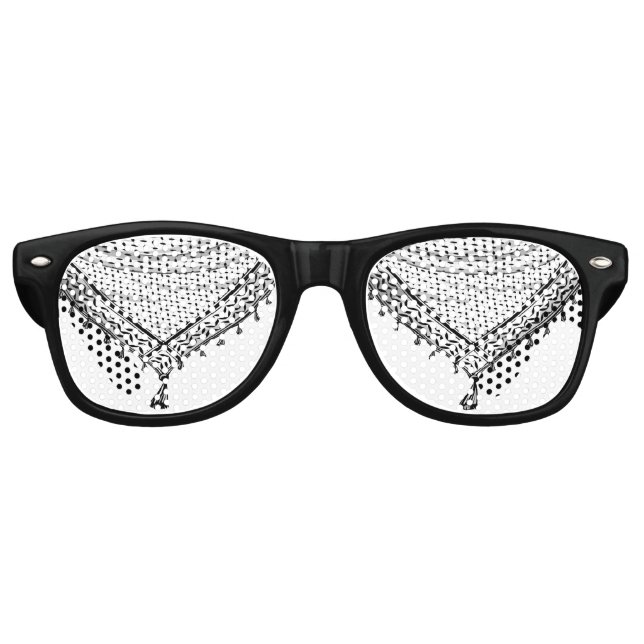 Keffiyeh palästinensischer Scarf Traditionelles Ge Partybrille (Vorderseite)