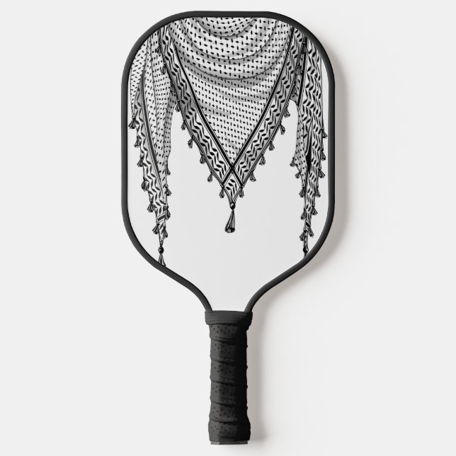 Keffiyeh palästinensischer Scarf Traditionelles Ge Pickleball Schläger (Vorderseite)