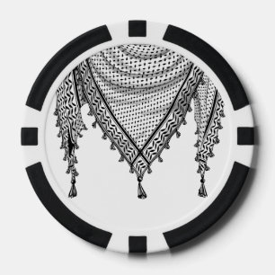 Keffiyeh palästinensischer Scarf Traditionelles Ge Pokerchips
