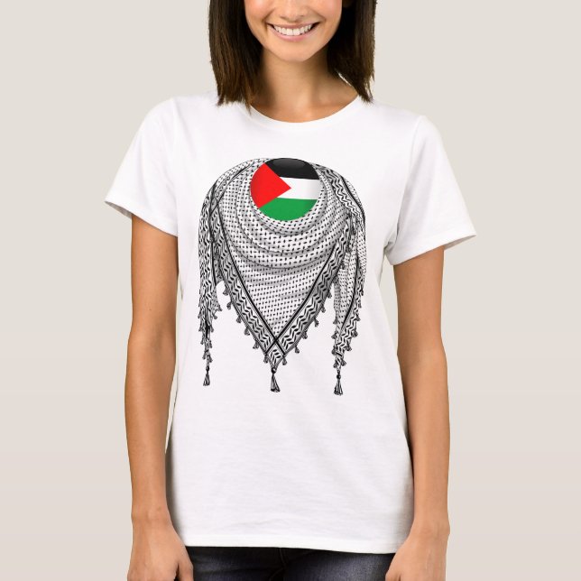 Keffiyeh palästinensischer Scarf Traditionelles Ge T-Shirt (Vorderseite)