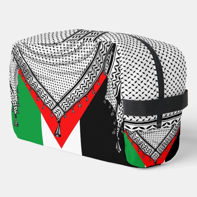 Keffiyeh palästinensischer Scarf Traditionelles Ge Waschbeutel (Linke Seite)