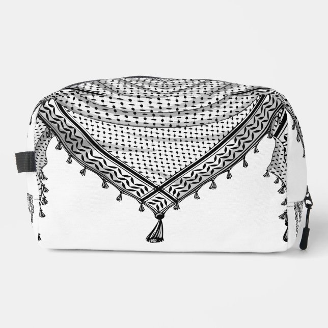 Keffiyeh palästinensischer Scarf Traditionelles Ge Waschbeutel (Vorderseite)