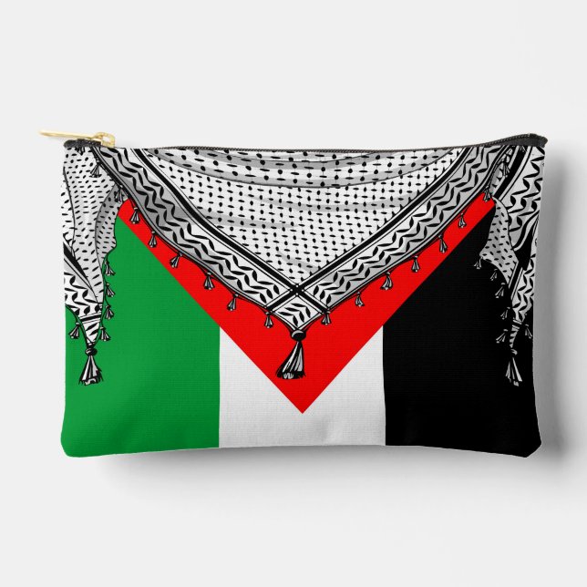 Keffiyeh palästinensischer Scarf Traditionelles Ge Zubehörtasche (Vorderseite)