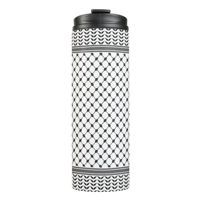 Keffiyeh Palestine Pattern Thermosbecher (Vorderseite)