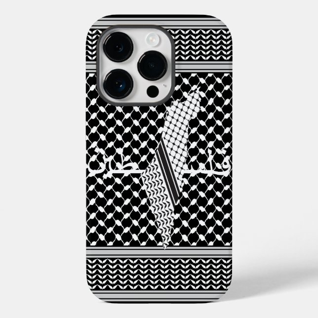 Keffiyeh Palestine Pattern White Case-Mate iPhone Hülle (Rückseite)