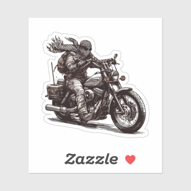 KEFFIYEH RIDER STICKER (Blatt)
