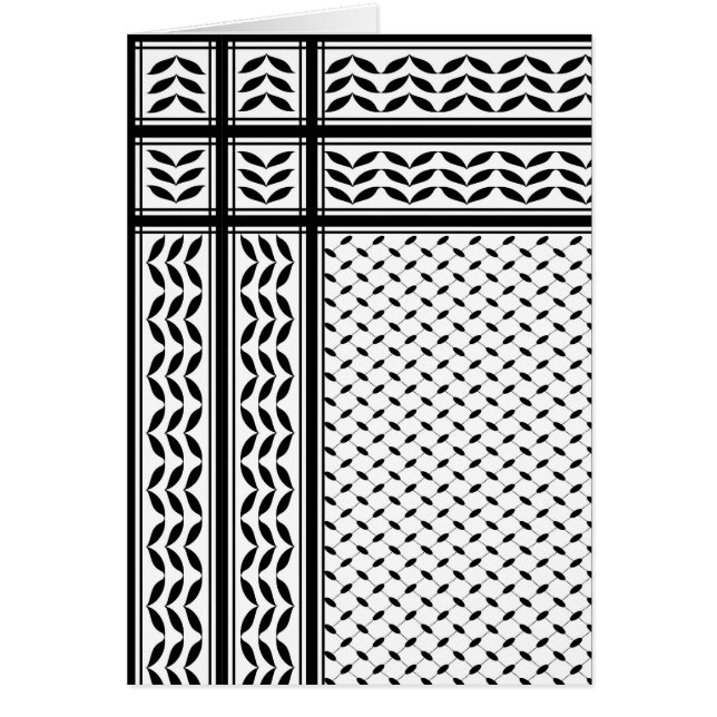 Keffiyeh-Symbol des palästinensischen Widerstandsm (Vorne)