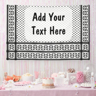 Keffiyeh-Symbol des palästinensischen Widerstandsm Banner