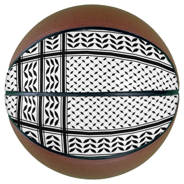 Keffiyeh-Symbol des palästinensischen Widerstandsm Basketball (Vorderseite)