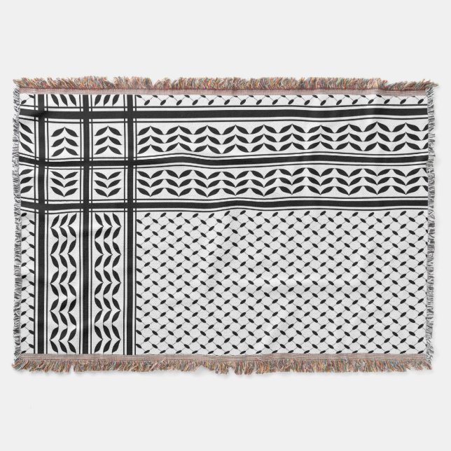 Keffiyeh-Symbol des palästinensischen Widerstandsm Decke (Vorderseite)