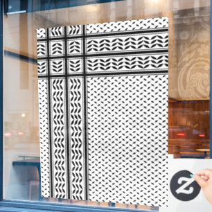 Keffiyeh-Symbol des palästinensischen Widerstandsm Fensteraufkleber