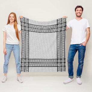 Keffiyeh-Symbol des palästinensischen Widerstandsm Fleecedecke