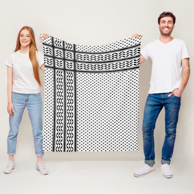 Keffiyeh-Symbol des palästinensischen Widerstandsm Fleecedecke (Beispiel)