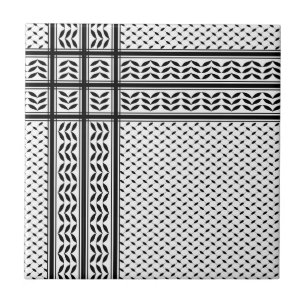 Keffiyeh-Symbol des palästinensischen Widerstandsm Fliese