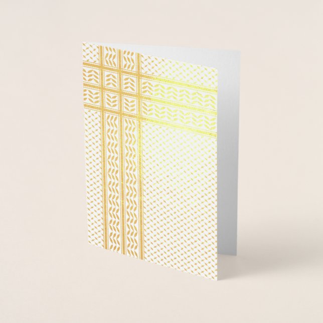 Keffiyeh-Symbol des palästinensischen Widerstandsm Folienkarte (Vorderseite)