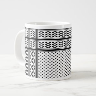Keffiyeh-Symbol des palästinensischen Widerstandsm Jumbo-Tasse