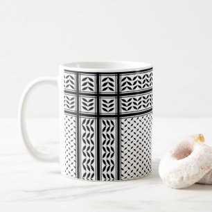 Keffiyeh-Symbol des palästinensischen Widerstandsm Kaffeetasse