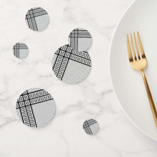 Keffiyeh-Symbol des palästinensischen Widerstandsm Konfetti (Gruppe)