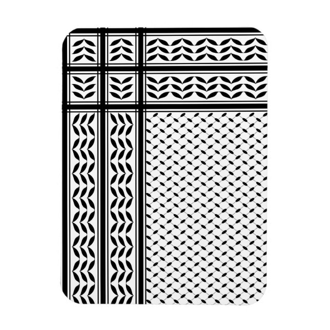 Keffiyeh-Symbol des palästinensischen Widerstandsm Magnet (Vertikal)
