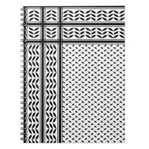 Keffiyeh-Symbol des palästinensischen Widerstandsm Notizblock