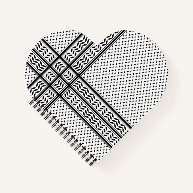 Keffiyeh-Symbol des palästinensischen Widerstandsm Notizbuch (Vorderseite)