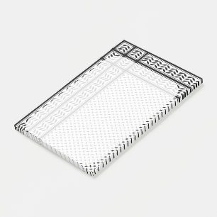 Keffiyeh-Symbol des palästinensischen Widerstandsm Post-it Klebezettel