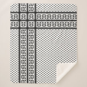 Keffiyeh-Symbol des palästinensischen Widerstandsm Sherpadecke